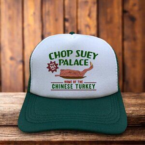 A Christmas Story Chop Suey Palace Mens Trucker Hat Green Snapback Baseball Cap